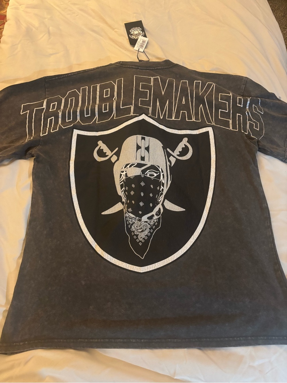 Crooks & Castles Troublemakers Black Graphic Short Sleeve Tee